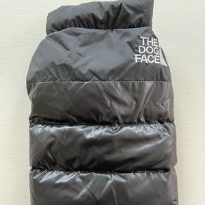 The Dog Face puffer jacket.